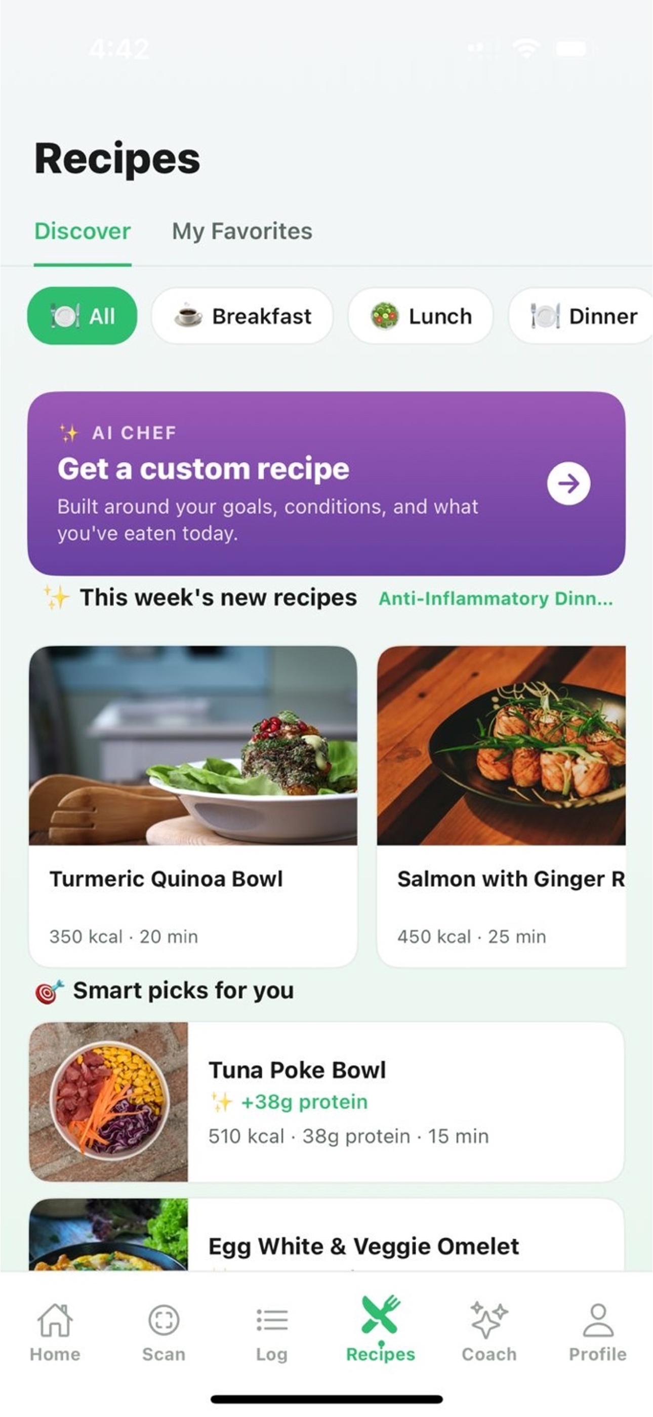 Recipes catalog